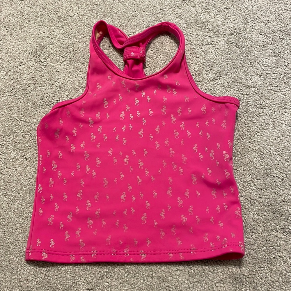 Girl pink swim top